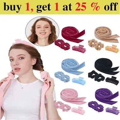 Heatless Curling Rod Headband No Heat Hair Curlers Rollers Hair Lazy New UK • £7.90