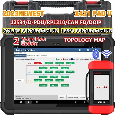 LAUNCH X431 PAD V Car Auto Diagnostic Scanner Tool ECU Programming Key Coding • $1689