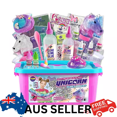 $99.95 • Buy Slime Kit Toys Unicorn Kit For Girls Kids Children Sensory Play Toys Gifts AUS