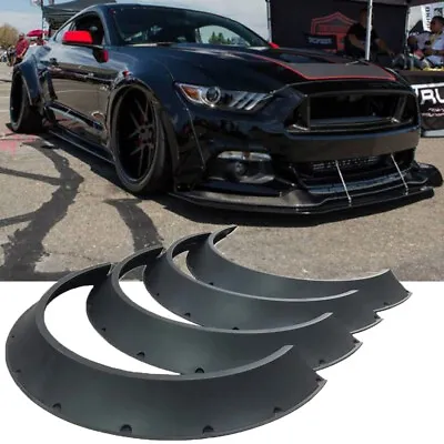 4.5 Car Fender Flares Flexible Durable Wide Wheel Arche For Ford Mustang Foxbody • $99.09