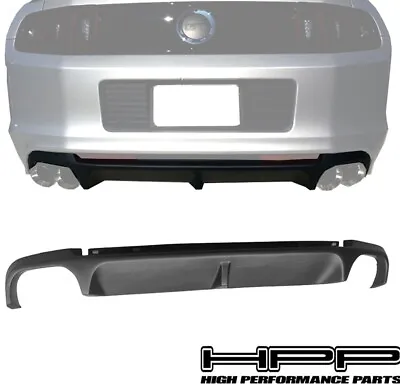 Matte Black 4 Vent Rear Bumper Diffuser Lip Fits 13-14 Ford Mustang Shelby GT500 • $142.49