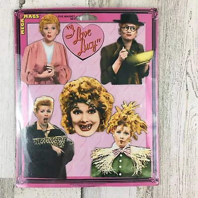 I Love Lucy Set Of 5 Fridge Magnets Mega Mags Vtg NEW • $12.74