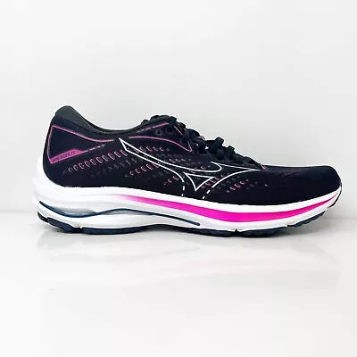 Mizuno Womens Wave Rider 25 411350 905E Black Running Shoes Sneakers Size 10.5 • $38.27