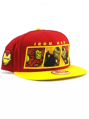 New Era Iron Man 9fifty Snapback Hat Adjustable Through The Ages Marvel Avengers • $44.95