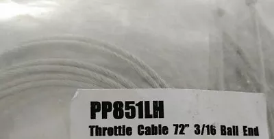 New 72  Inner Throttle Cable - 3/16'' Ball End PP851LH (RB4D) • $7