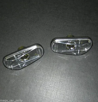 FOR SAAB 9-3 9-5 900 9000 Side Wing Indicators Repeaters Lens Lamp Light - CLEAR • $34.40