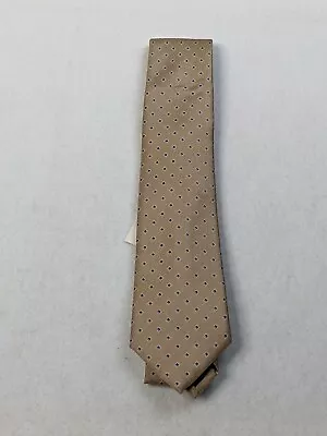 Michael Kors Men's Neck Tie Tan Blue One Size Diamon Shape $69 NEW • $19.99