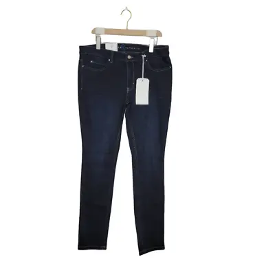 £147.17 • Buy MAC Dream Jeans Dream Skinny Dark Blue Black Sz 44 US 14  New With Tags