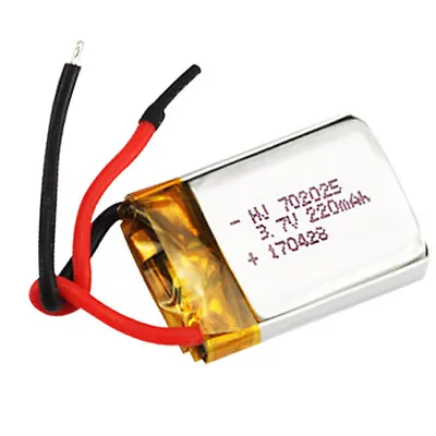 $14.88 • Buy 2PCS 3.7V 220mAh Lipolymer Rechargeable702025 High Rate Battery For Drone RC KY9