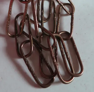 20 Links - 36  Copper Tone Ornate Chain For Vintage Hanging Lamp Chandelier Part • $15.55