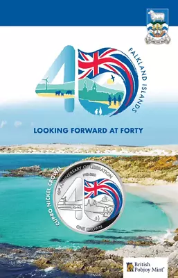 2023 Falkland Islands 40th Anniversary Liberation Colour One 1 Crown Coin .99p!! • £0.99