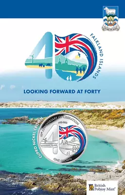 2023 Falkland Islands 40th Anniversary Liberation Colour One 1 Crown Coin • £24.50