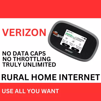 Verizon Unlimited Data Hotspot - Rural Internet Solution $80 /m • $74.95