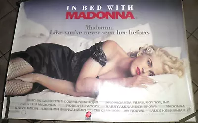 Rare  In Bed With Madonna 1991 Vintage Original Music Video Store Promo Poster • $59.99