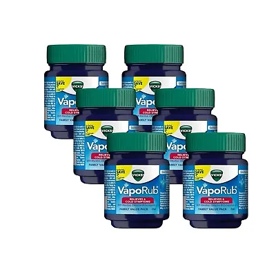 2/4/6 Pack Vicks VapoRub Chest Rub Ointment 25 Ml Relief From Cold Cough Pains • $16.14