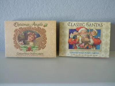 Classic Santas & Christmas Angels Postcard Packs Michel & Company (61)pcs • $19.99