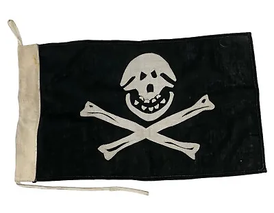 Vintage 60's Flag Jolly Roger Pirate Skull Crossbone Black P.L Stonewall Sydney • $599.99