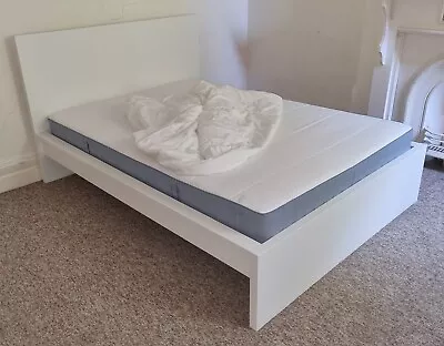 IKEA Bedroom Furniture Suite Double Bed Bedframe 6 Drawer Dresser And Mattress • $175