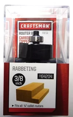 Craftsman 64204 3/8  Rabbeting Router Bit 1/4  Shank • $7