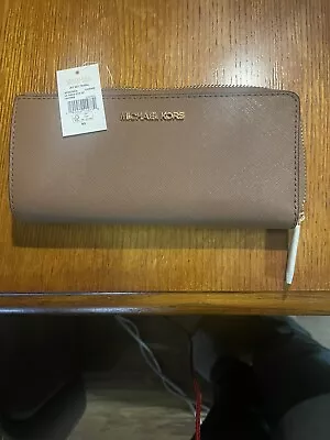 Michael Kors Jet Set Travel Continental Wallet - Brown • $42