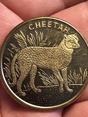 1972 Wildlife Safari Medal - Cheetah  • $6