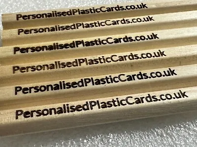 Personalised Pencils. Laser Engraved For Gifts Weddings Dates  ANY Message. • £14.20
