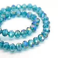 Rondelle Round Czech Crystal Glass Faceted Beads 2x3 3x44x6 6x8mm Jewellery  • £2.49