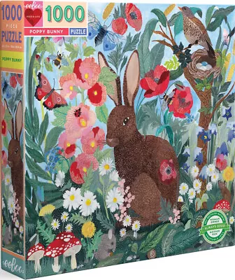 EeBoo: Poppy Bunny Puzzle (1000pc Jigsaw) Board Game • $39.99