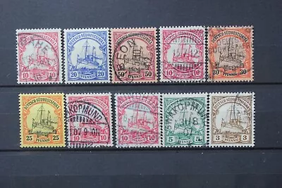 LOT X 10 GERMANY COLONIES YACHT SERIES SOUTH WEST AFRICA MH + USED VALUABLE LOT! • $1.25