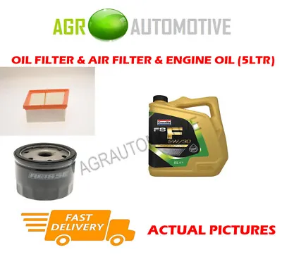 Petrol Oil Air Filter Kit + Fs F 5w30 Oil For Ford Fiesta 1.2 82 Bhp 2008- • £59.20
