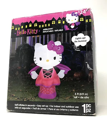 $79.99 • Buy Hello Kitty Halloween Airblown Inflatable Bat Vampire Light Up Ht: 3 Feet Sanrio