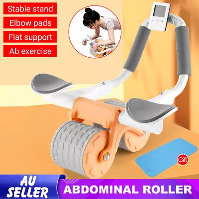 AB Roller Wheel Abdominal Crunch Exercise Machine Trainer Home Gyms Fitness Home • $29.95