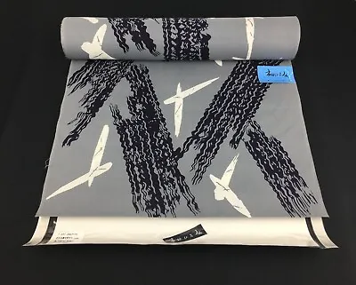 Japanese Men's Yukata Fabric Grey Cotton Sold By The MetreJapan Import(K3076) • £13.50