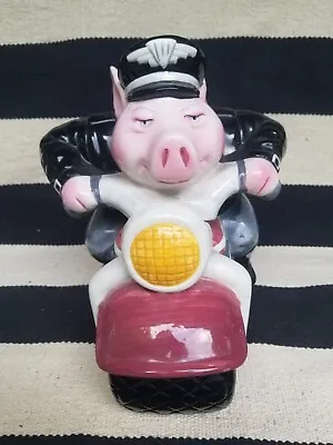 1996 Road Hog Cop Police Cookie Jar Vintage Clay Art. • $19.99