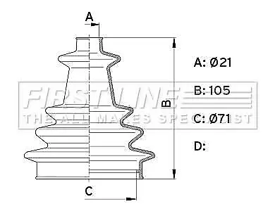 First Line Cv Joint Boot Kit  - FCB1002 Fits Stretch CV Boot Kit • £12.12