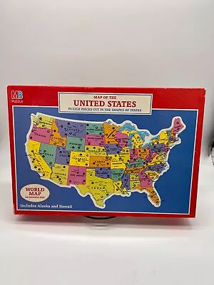 Vintage 1960s United States Puzzle Milton Bradley • $15