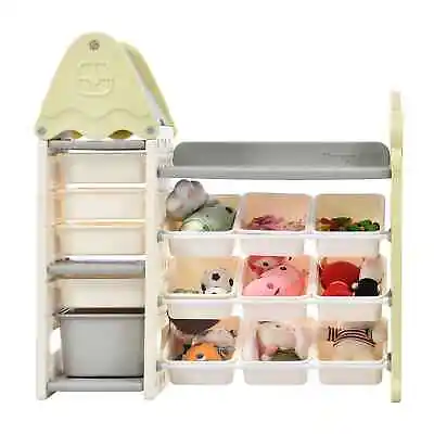Kids Toy Storage Organizer With 14 Bins Multi-functional Nursery Organizer • $210.34