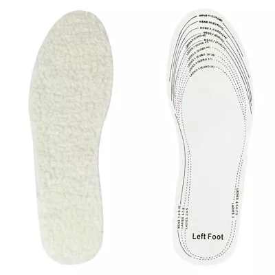 Thermal Woolen Felt Insoles Thicken Insole Feet Warmer Pad For Women Men Shoes • $3.27