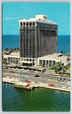 Doral Beach Hotel Miami Beach Florida Birds Eye View Old Car Oceanfront Postcard • $7.99