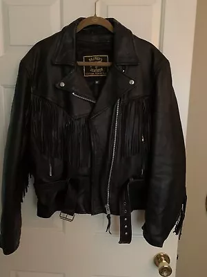 Vintage Women’s Black Leather Biker Jacket… XL…  1990’s • $199