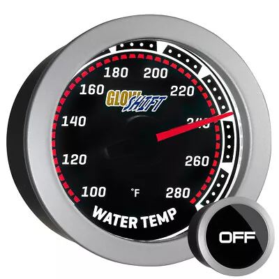 52mm GlowShift Tinted Series Water Temperature Gauge °F Meter Kit W Temp Sensor • $48.99