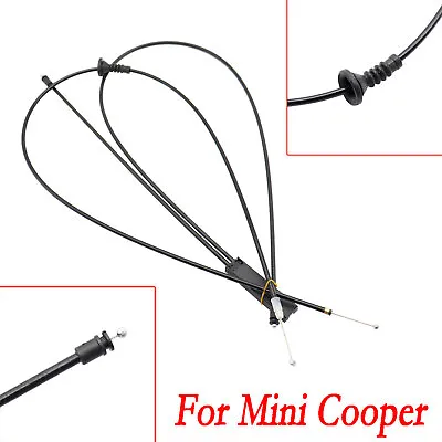 For Mini Cooper R55 R56 R57 R58 R59 1.6L 51232751378 Hood Release Cable Set New • $26.19