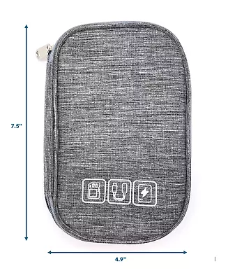 Travel Cable Bag Organizer Charger Storage Electronics USB Case Tech Accessories • $8.99