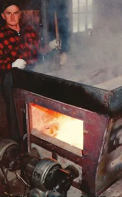 Vintage Postcard 1968 Man Uses Modern Oil Burners To Heat Sap Evaporator Vermont • $8.09