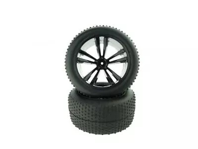 £17.95 • Buy Black 5 Spoke 1:10 Scale Stadium Truck/Truggy Wheel/Tyre 12mm Hex (1 Pair)