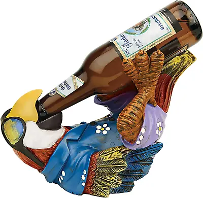 £34.05 • Buy Design Toscano Beer Buddy Tropical Tiki Parrot Bottle Holder Statue, 25.5 Cm, Po