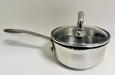 Wolfgang Puck Cafe Collection 1qt Saucepan 012010 Pour Spout Straining Lid • $24.95