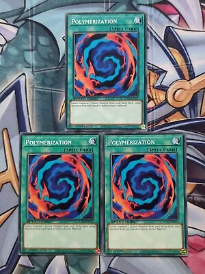 3 X Polymerization - SGX2-ENA12 Common 1st Edition - Speed Duel Mint Playset 🌀 • £3.99