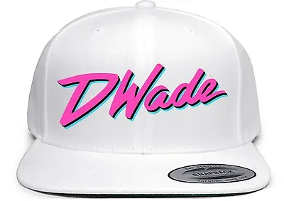 White Dwyane Wade Miami Vice City D Wade Snapback Hat • $19.99