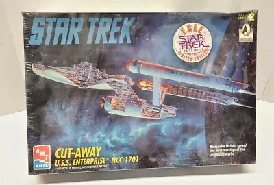  Star Trek U.S.S. Enterprise NCC-1701 1995 AMT Cut-Away Model Kit Built  In 1995 • $51.03